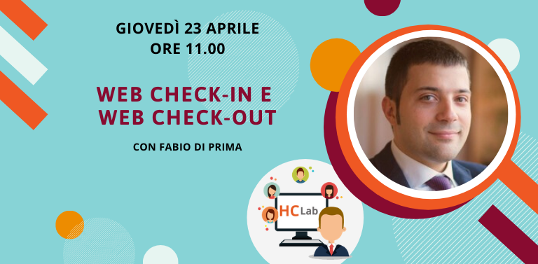 Webinar Web check-in e web check-out con Fabio Di Prima