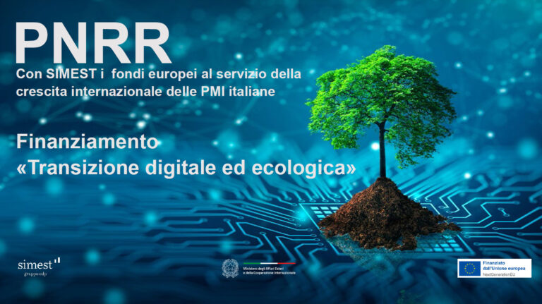 Transizione Digitale ed Ecologica delle PMI con vocazione internazionale