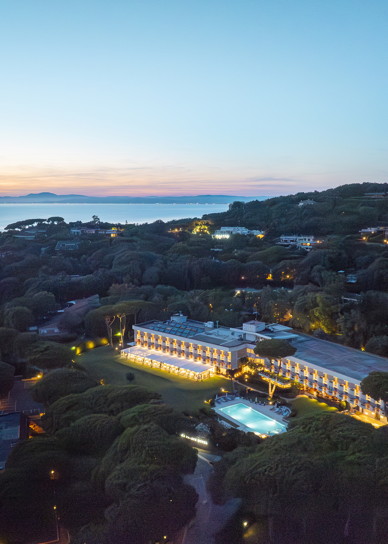 Gallia Palace veduta aerea Punta Ala